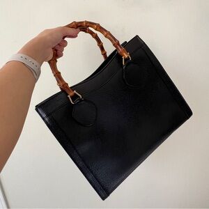 Authentic Vintage Gucci Diana Bamboo Handle Tote Bag